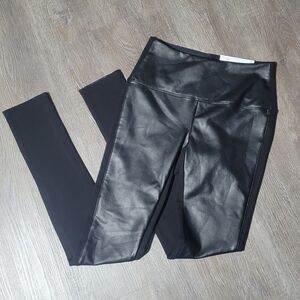 Black Faux Leather Leggings NWT XSMALL
